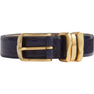 LK Bennett Georgette Crinkle Patent Leather Belt